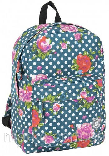 Легкий женский рюкзак в горошек с цветами 13L Paso 17-780D (ID ...