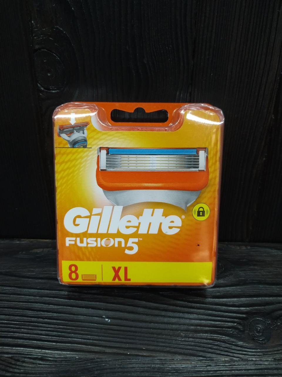 Gillette Fusion змінні картриджі 8 шт в упаковці