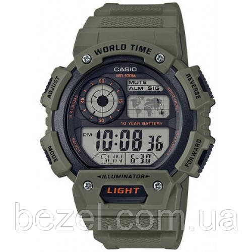 Чоловічий годинник Casio AE-1400WH-3AVEF
