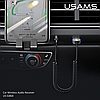 Аудио-адаптер Bluetooth aux гарнітура в машину адаптер USAMS Car Wireless Audio Receiver US-SJ464 Чорний, фото 6