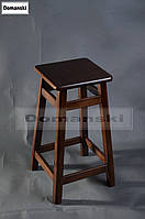 Барные стулья 60 см высота. Барный табурет тонированный под лаком. Стул для кофейни.