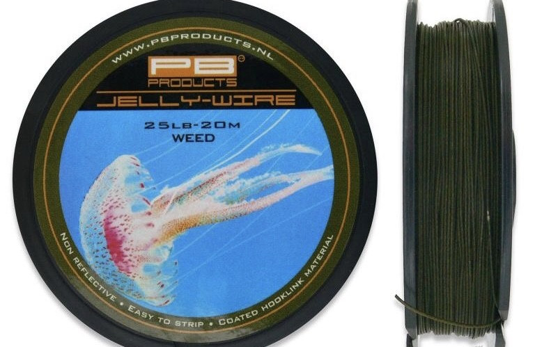Повідцевий матеріал в обплетенні PB Products Jelly Wire 20m Weed 15lb, фото 1