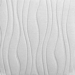 Самоклеюча Декоративна стельова/стінова 3D панель Хвилі 700x700x7 мм