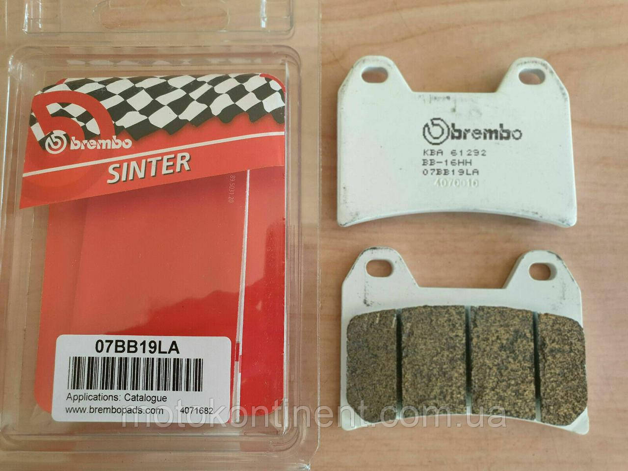Мотоколодки BREMBO 07BB19LA аналог FDB2042 /TRW MCB683 / EBC FA244/Braking BR784 /SBS 706