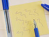 Ручка масляна Buromax 8100-01 з гумовою вставкою синя, фото 2