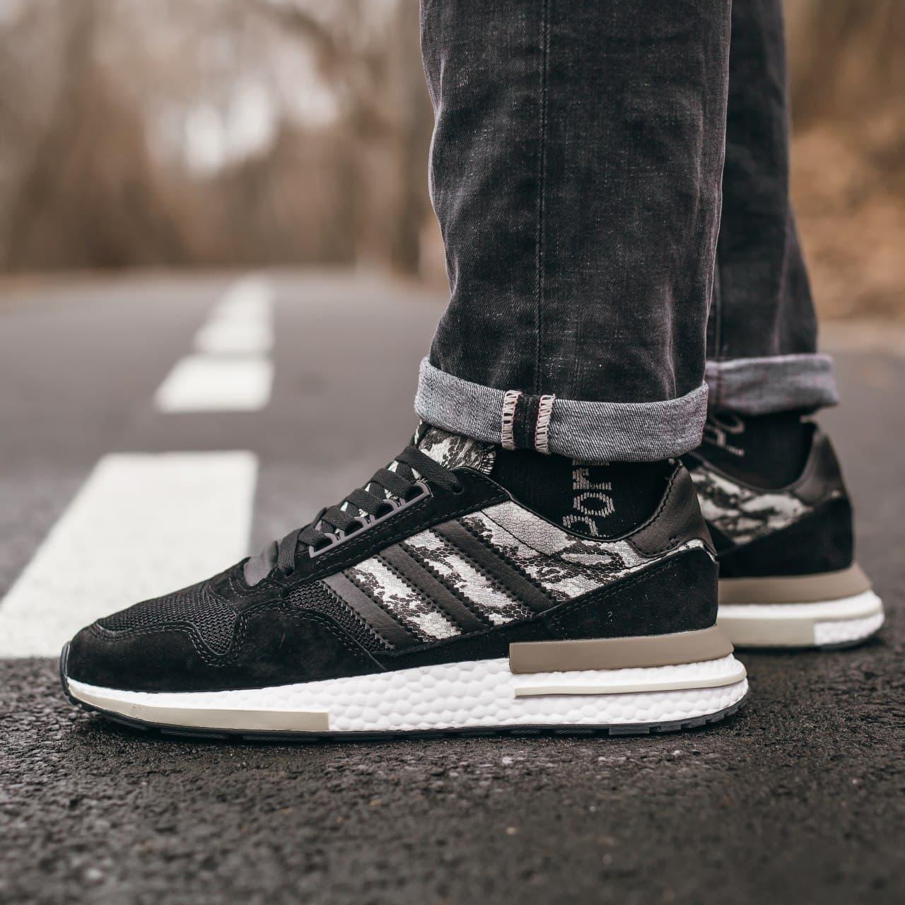 Кросівки чоловічі чорні Adidas ZX 500 RM (00737)