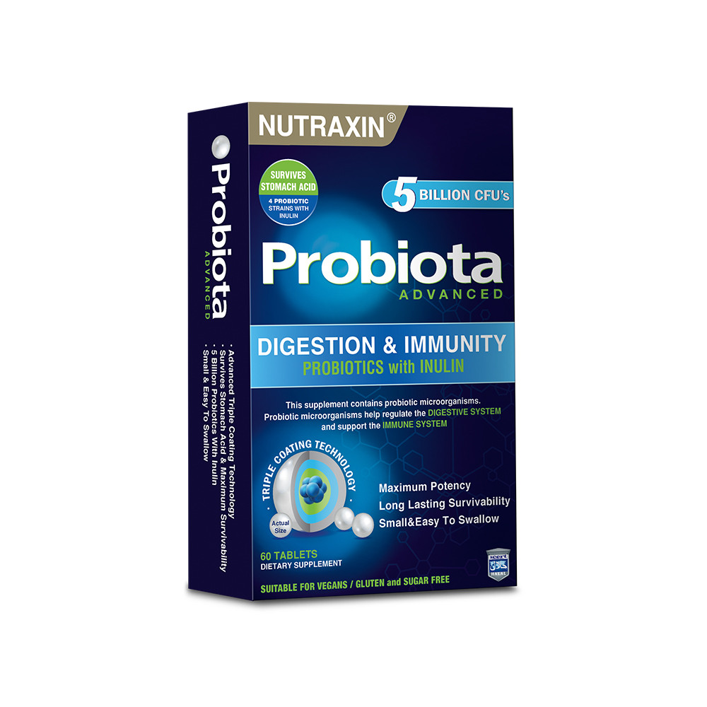 Пробіотик PROBIOTA ADVANCED NUTRAXIN для травної системи, 60 таблеток