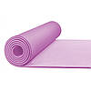 Килимок мат для йоги та фітнесу нековзний 6 мм Рожевий, фото 2