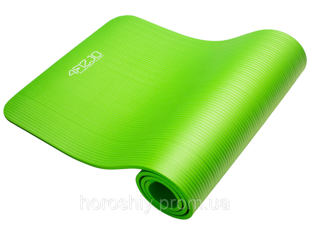 Каучук килимок для йоги та фітнесу Йога мат нековзний 1 см Зелений