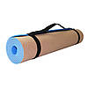 Килимок для йоги та фітнесу 0,6 см Синій SportVida, фото 7