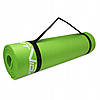 Каучук килимок для йоги Фітнес килимок Йога мат нековзний 1,5 см Зелений SportVida, фото 6