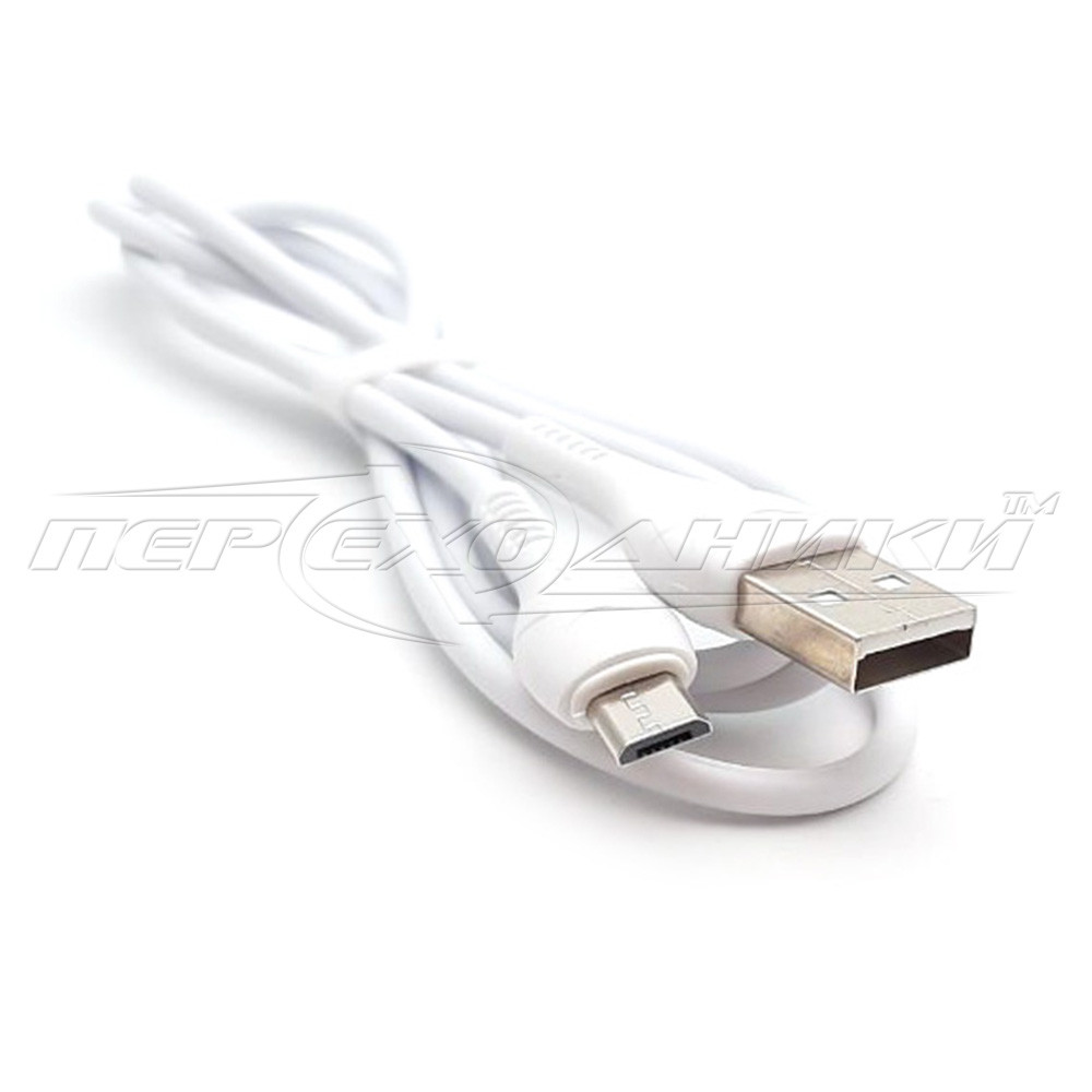 Кабель USB 2.0 - micro USB (хорошее качество + ), 1 м, белый