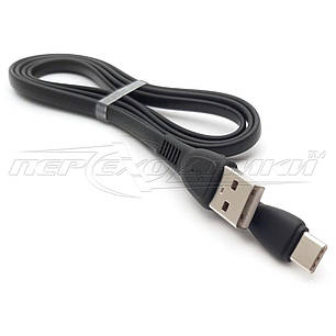 Кабель Type-C to USB 2.0, (висока якість), чорний, 1 м, фото 1