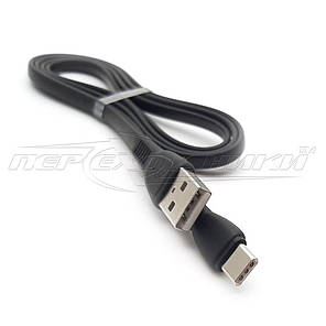 Кабель Type-C to USB 2.0, (висока якість), чорний, 1 м, фото 3