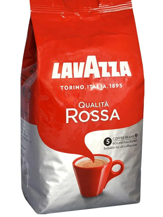 Кава в зернах "Lavazza Qualita Rossa" 1 кг Польща