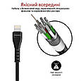 Кабель Promate VigoRay-i USB-Lightning 2А 1.2 м Black (vigoray-i.black), фото 3