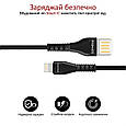 Кабель Promate VigoRay-i USB-Lightning 2А 1.2 м Black (vigoray-i.black), фото 5