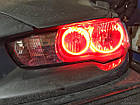 CCFL Ангельські оченята Mitsubishi Lancer X 10 ЧЕРВОНІ, фото 3