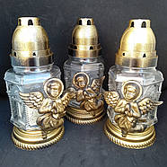 Лампада  свічка овальне скло 18 годин, фото 5