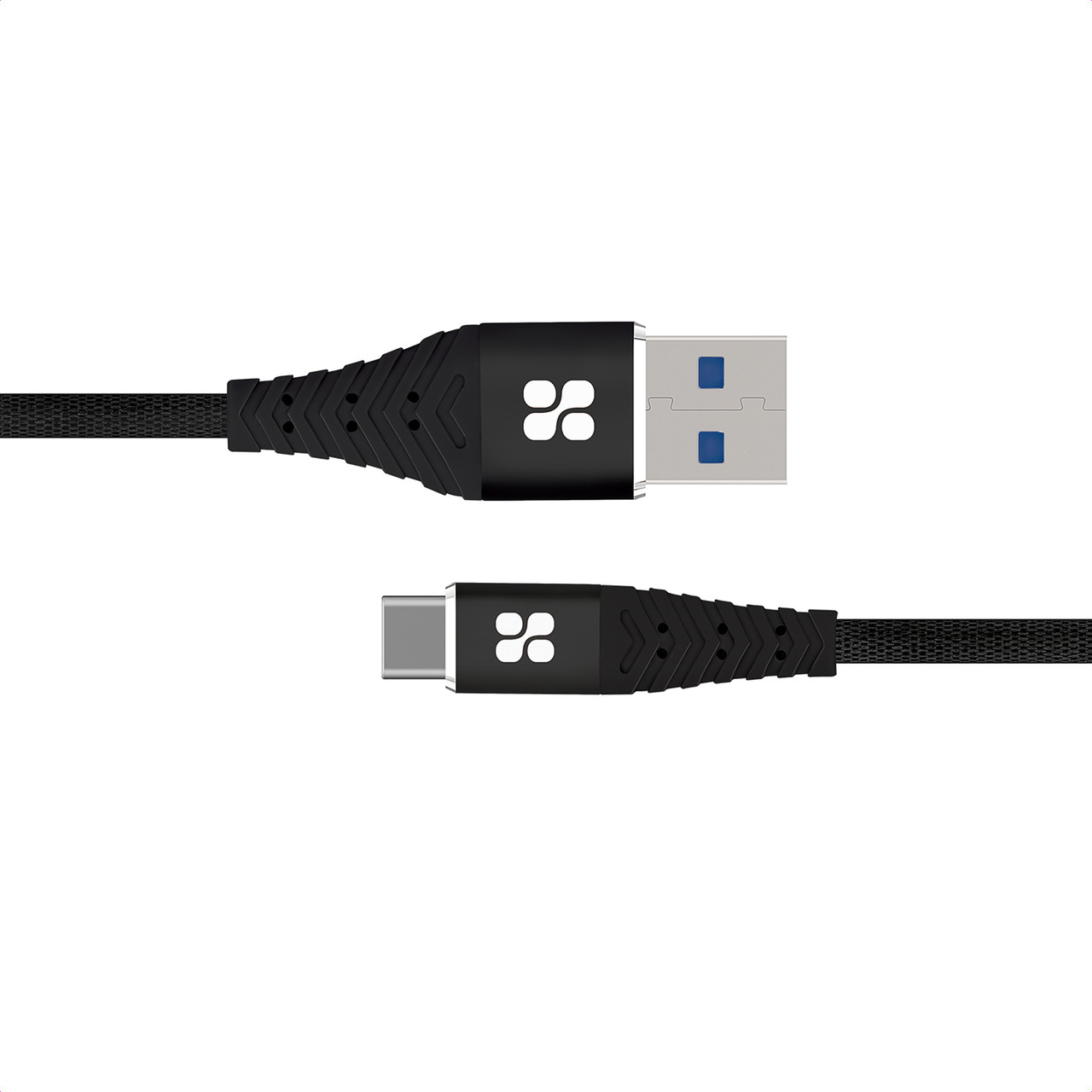 Кабель Promate NerveLink-C USB-USB Type-C 3А 1.2 м Black (nervelink-c.black), фото 1