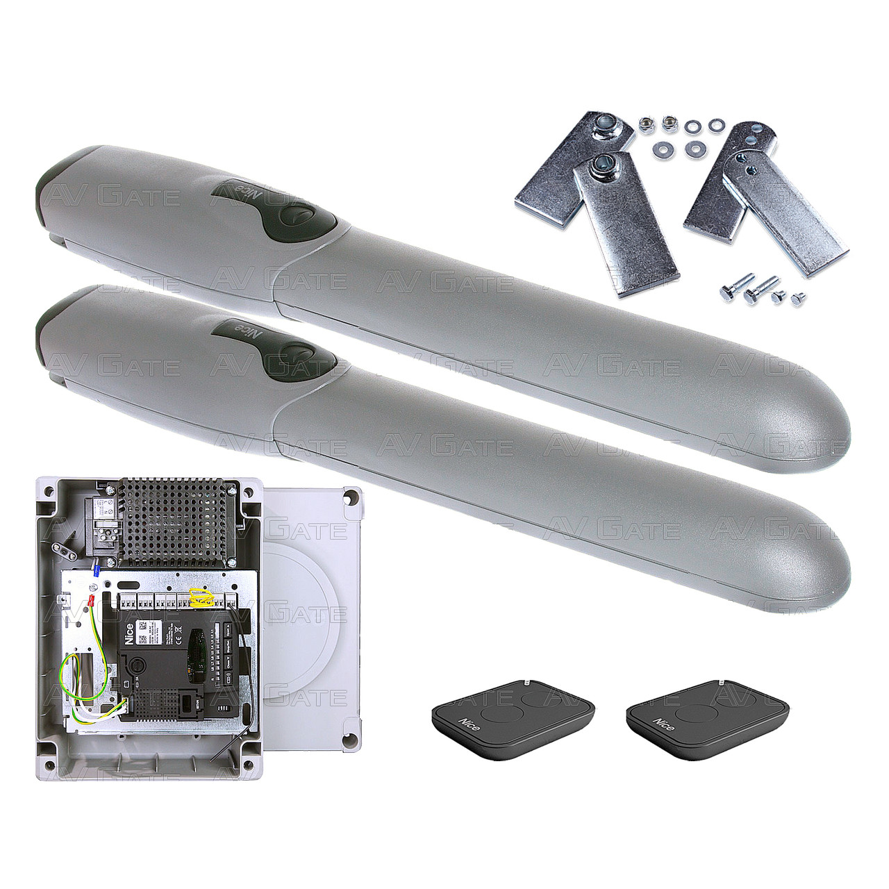 Комплект автоматики WINGO2024KCE Nice для розпашних воріт (ширина до 4 м)