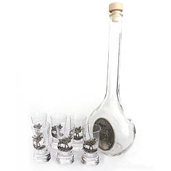 Набір графин і чарки SKS Artina Німеччина харчове олово Олень , 500мл, 50 мл (15154a)