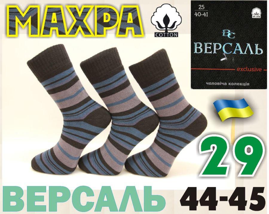 Шкарпетки чоловічі махрові "ВЕРСАЛЬ" із дорогого бавовни 29р. в смужку НМС-04148