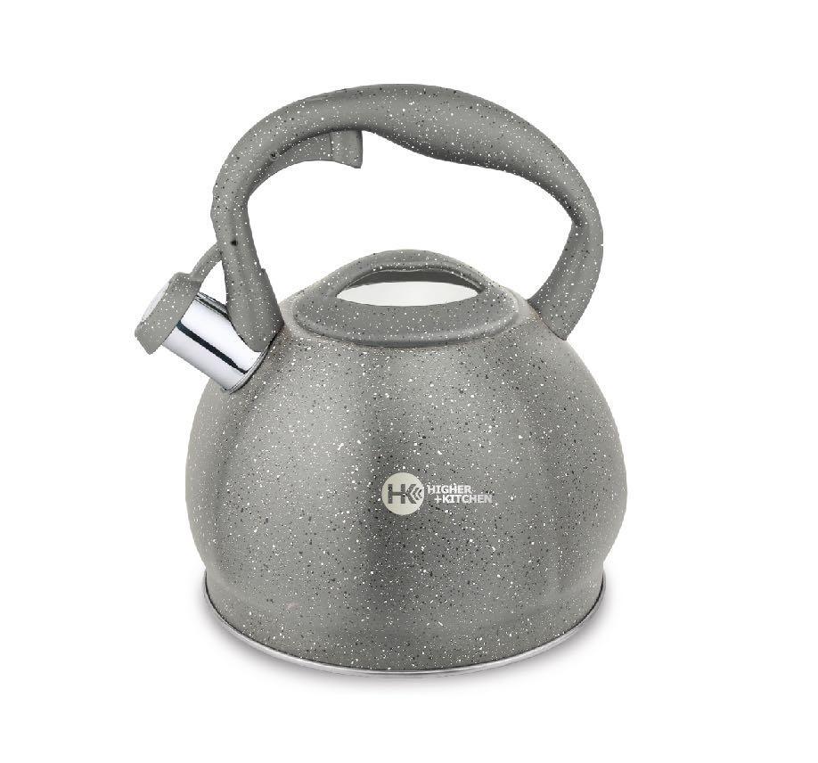 Чайник з нержавіючої сталі з гранітним покриттям 3,5 л зі свистком Higer Kitchen ZP-021
