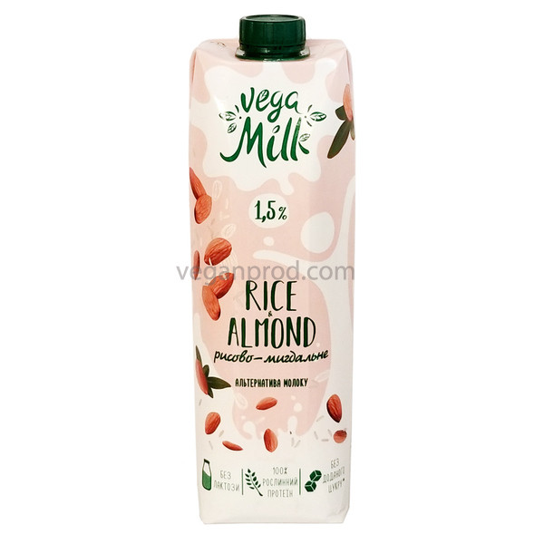 Напій рисово-мигдальний, Vega Milk 950мл
