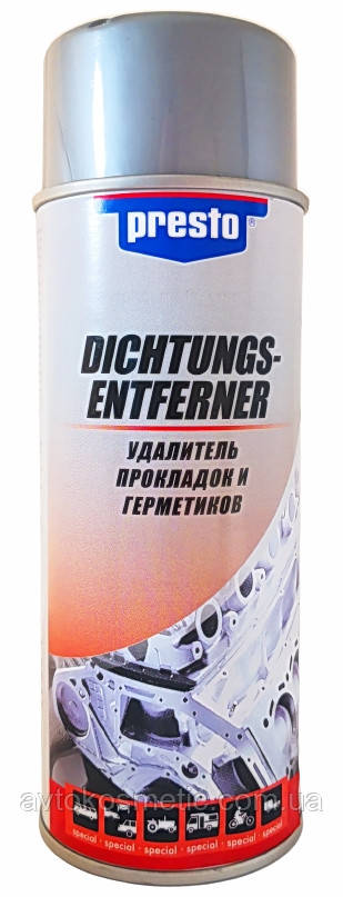Спрей для видалення прокладок та герметика Presto / 400 мл (217685), фото 1