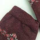 Шкарпетки жіночі махрові стопа високі з орнаментом Capitano 23-25р бордові 20033125, фото 3