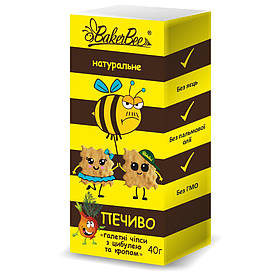 Печиво галетне BakerBee з цибулею та кропом, 40 г