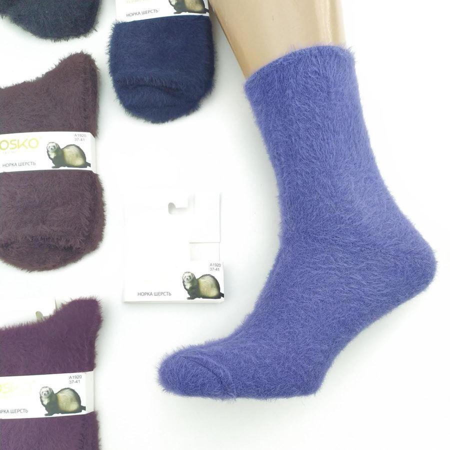 Шкарпетки жіночі норкова шерсть високі OSKO 1920 37-41р асорті 20037536, фото 1