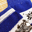 Шкарпетки жіночі махрові високі з малюнком Рубіж-текс 23-25р орнамент сині 20038205, фото 4