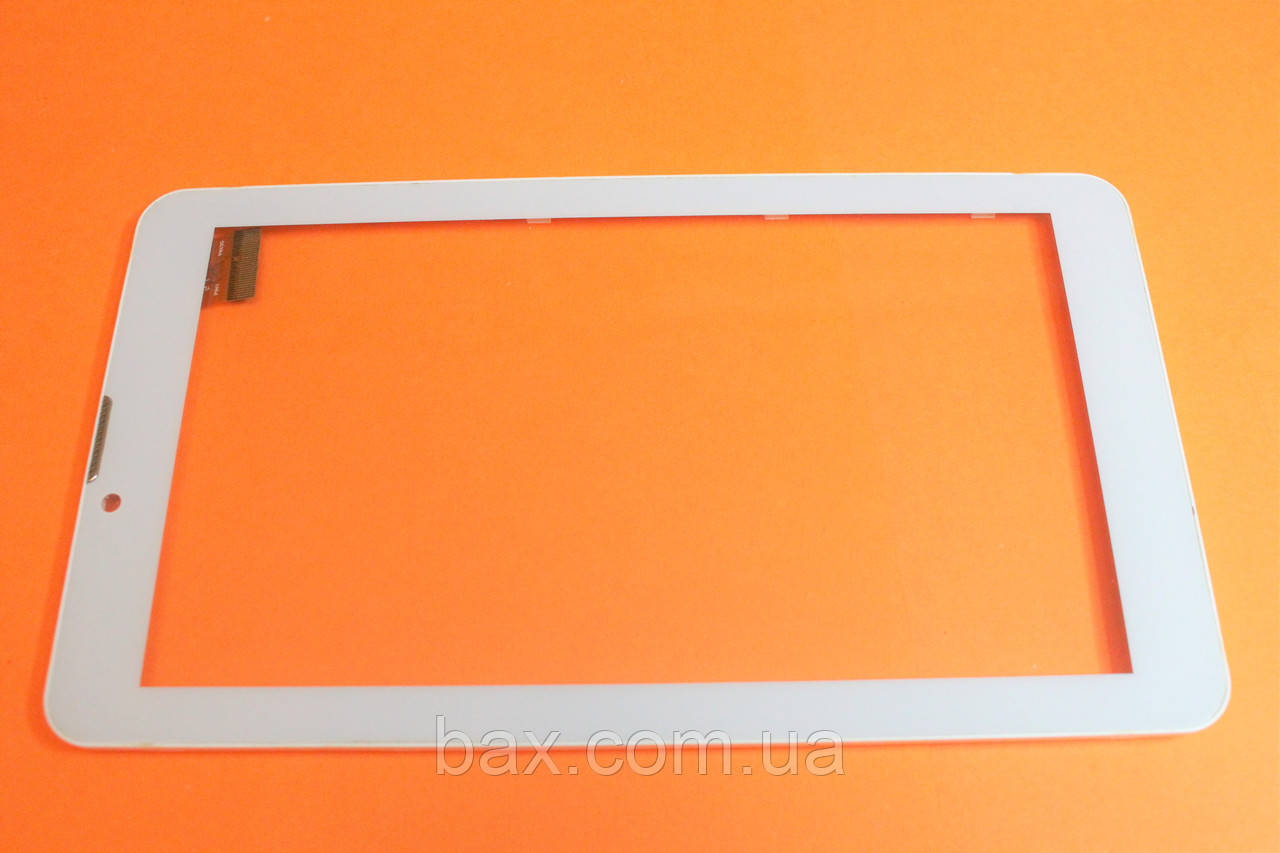 Тачскрін (сенсорний екран) для планшету білий з рамкою Bravis NB74 YLD-CEG7253-FPC-A0 тип 1