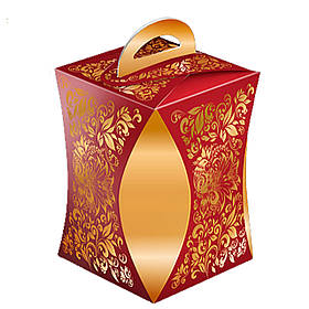 Коробки для кулічів — ЗОРИ ХОХЛОМИ — Опт — d90 мм, 150 шт.