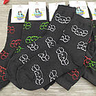 Шкарпетки чоловічі махрові з приколом "ЧЕРЕП KAWS", LUCKY SOCKS, р25-27, чорні, 30024891, фото 3