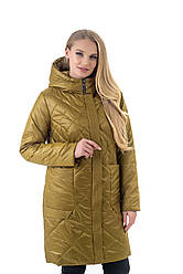 Жіноча куртка демісезонна подовжена розміри 44. 46.54. 56. 58. 60
