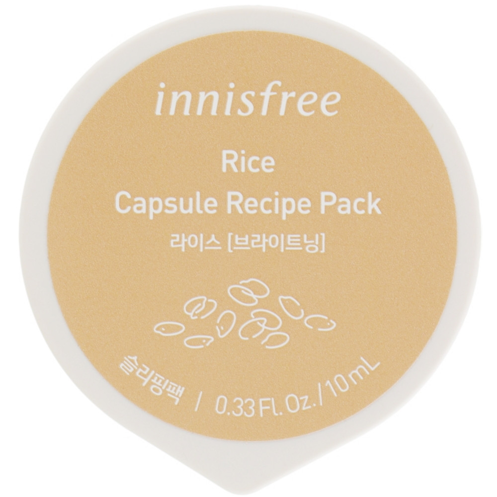 Капсульна нічна маска для обличчя з рисовим екстрактом Innisfree Capsule Recipe Pack Rice 10 мл