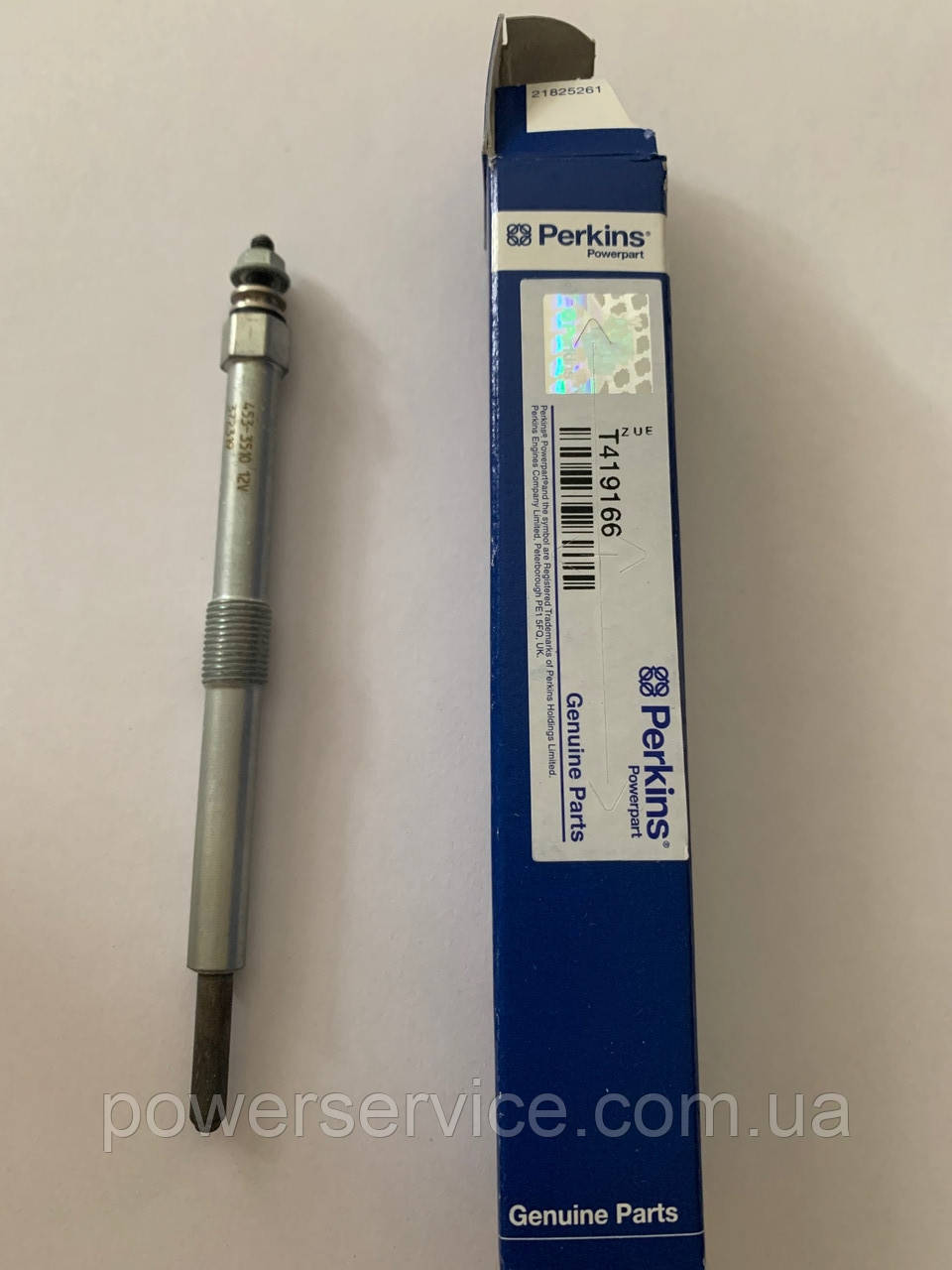Оригінальна свічка розжарювання 2666A016,T419166 Perkins, Перкінс, Перкінс