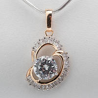 Кулон XUPING Оригінальний 27х15 мм Позолота Вставки Цирконій