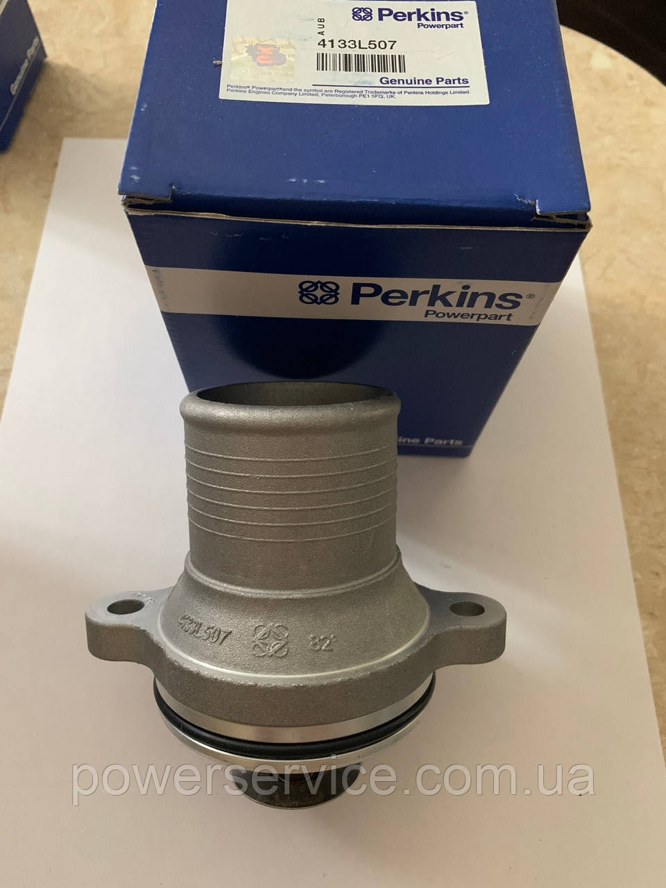 Оригінальний термостат у зборі з корпусом 4133L507,254-2267,02/203184 Perkins, Перкінс