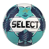 Гандбольный мяч SELECT HB Ultimate Champions League (Оригинал с гарантией) Зеленый