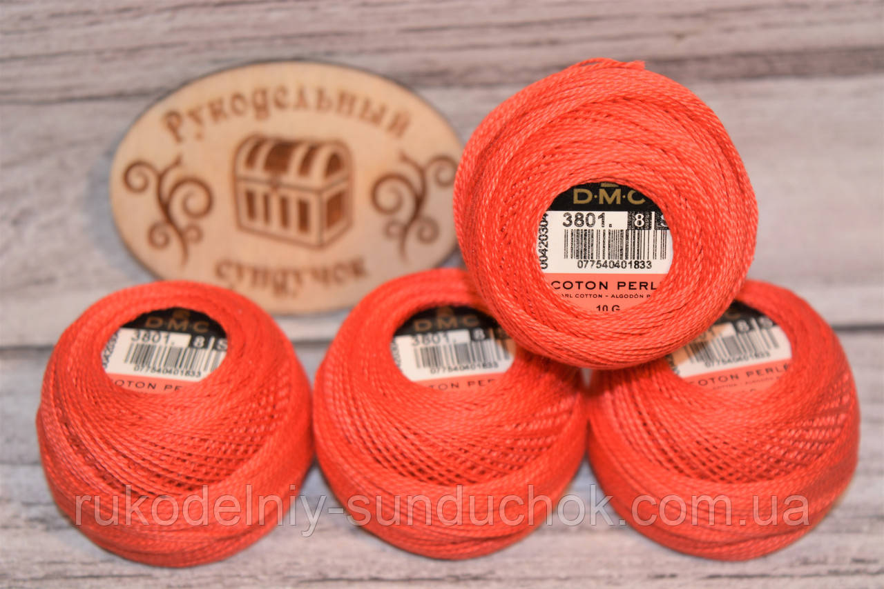 DMC Pearl Cotton Balls #8 - № 3801