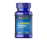 Таурин Puritan's Pride L-Taurine 1000 mg free form 50 таблеток, фото 5