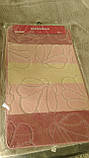 Рожевий набір килимків Туреччина 3Д з малюнком у ванну кімнату та туалет, фото 4