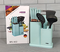 Набор кухонных ножей + набор кухонных принадлежностей Benson BN-412