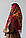 Хустка вовняна з бахромою 96х96 см. (Туреччина) бордовий, фото 2