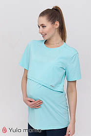 Літня туніка для вагітних і годування HOPE TN-21.012 аквамарин S