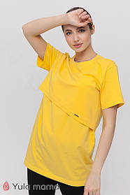 Літня туніка для вагітних і годування HOPE TN-21.013 жовта, розмір S